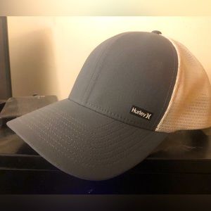 Hurley League Trucker Snapback Hat - Graphite/White